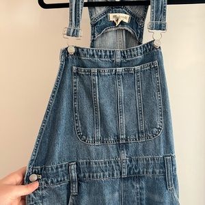 Wide leg overalls